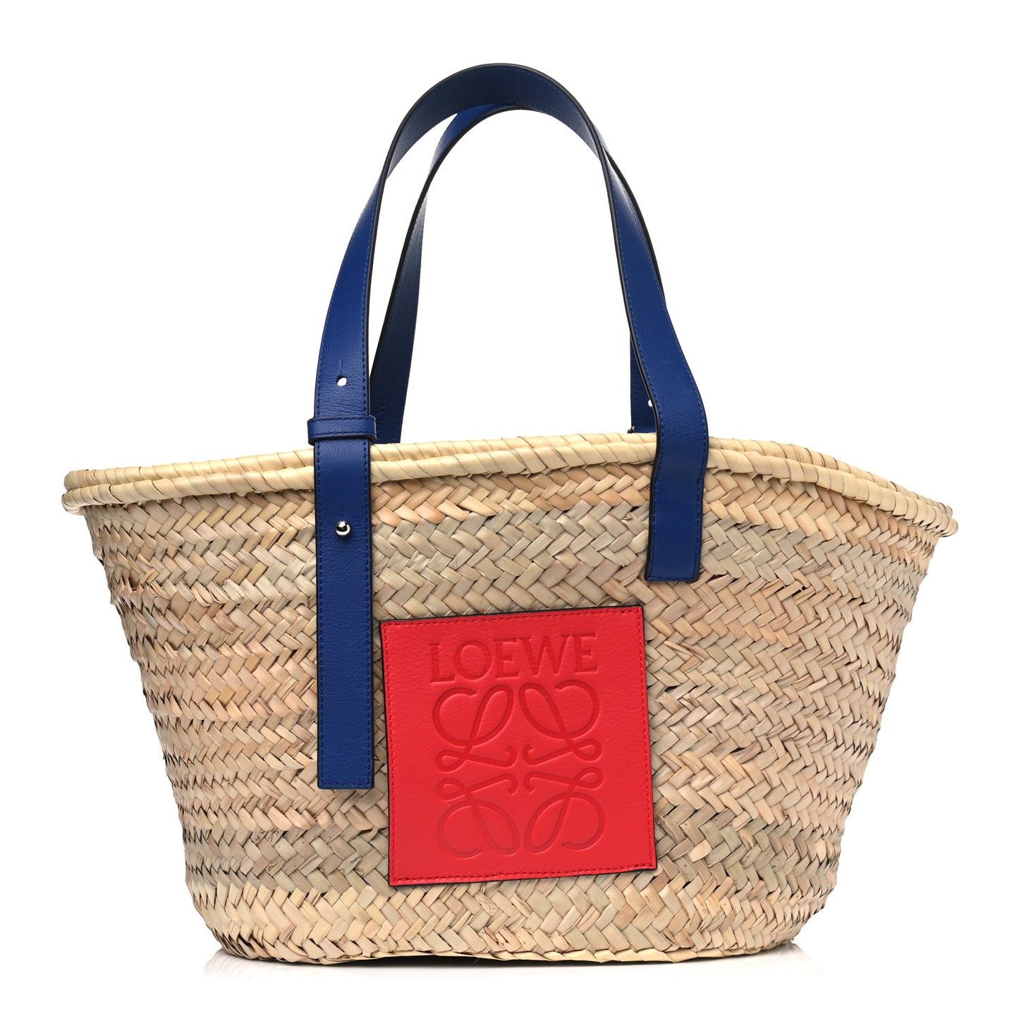 Raffia Basket Tote Bag Cream Multi