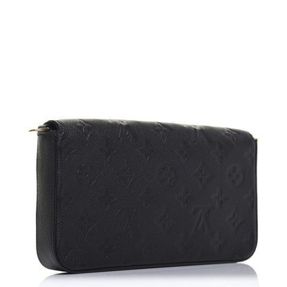 Louis Vuitton Empreinte Pochette Felicie Chain Wallet Black 3 of 12