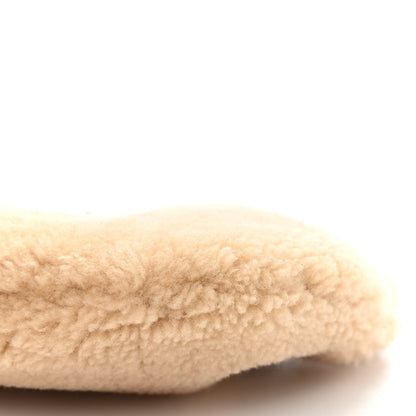 Saint Laurent Shearling Pac Pac Hobo Natural Brick 9 of 11