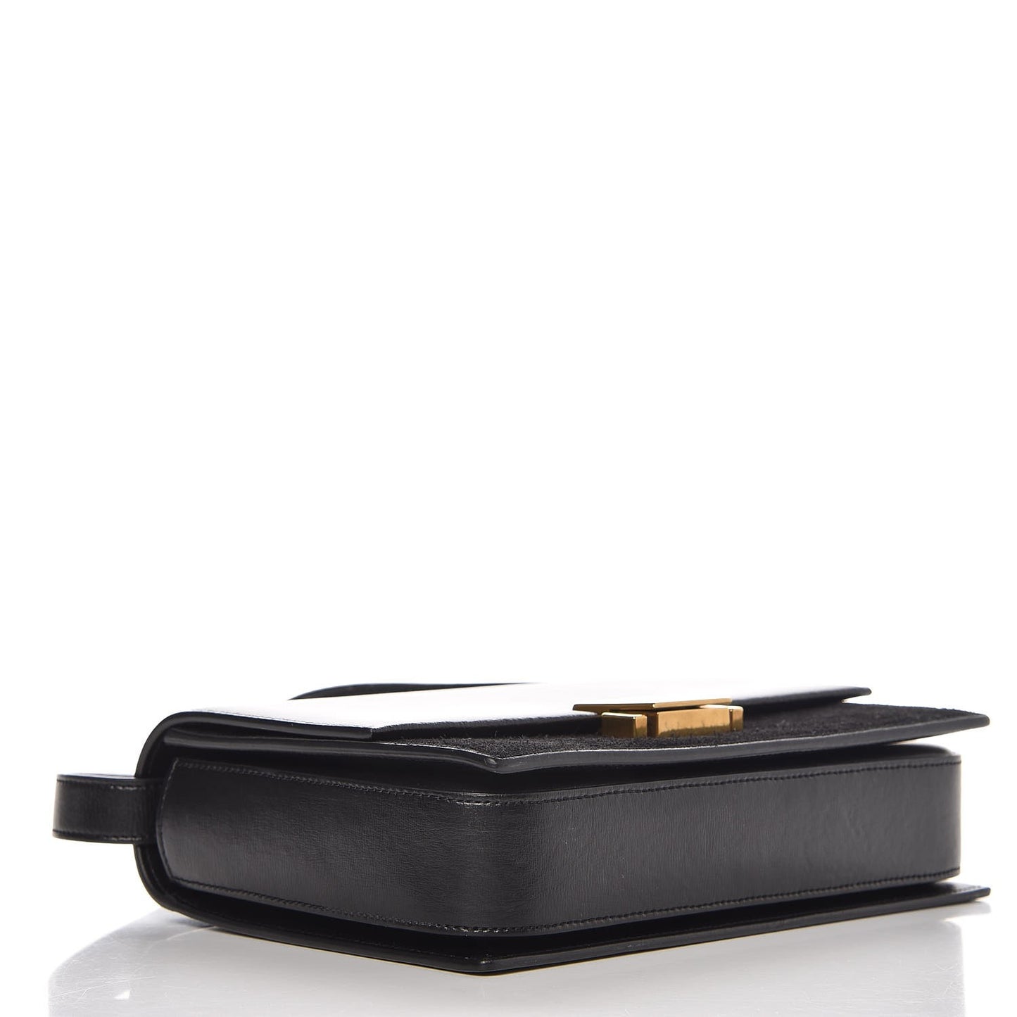 Smooth Calfskin Suede Medium Bellechasse Black