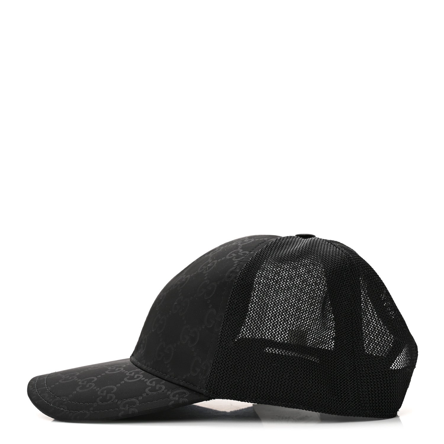Gucci Nylon Monogram Baseball Hat L Black 4 of 12