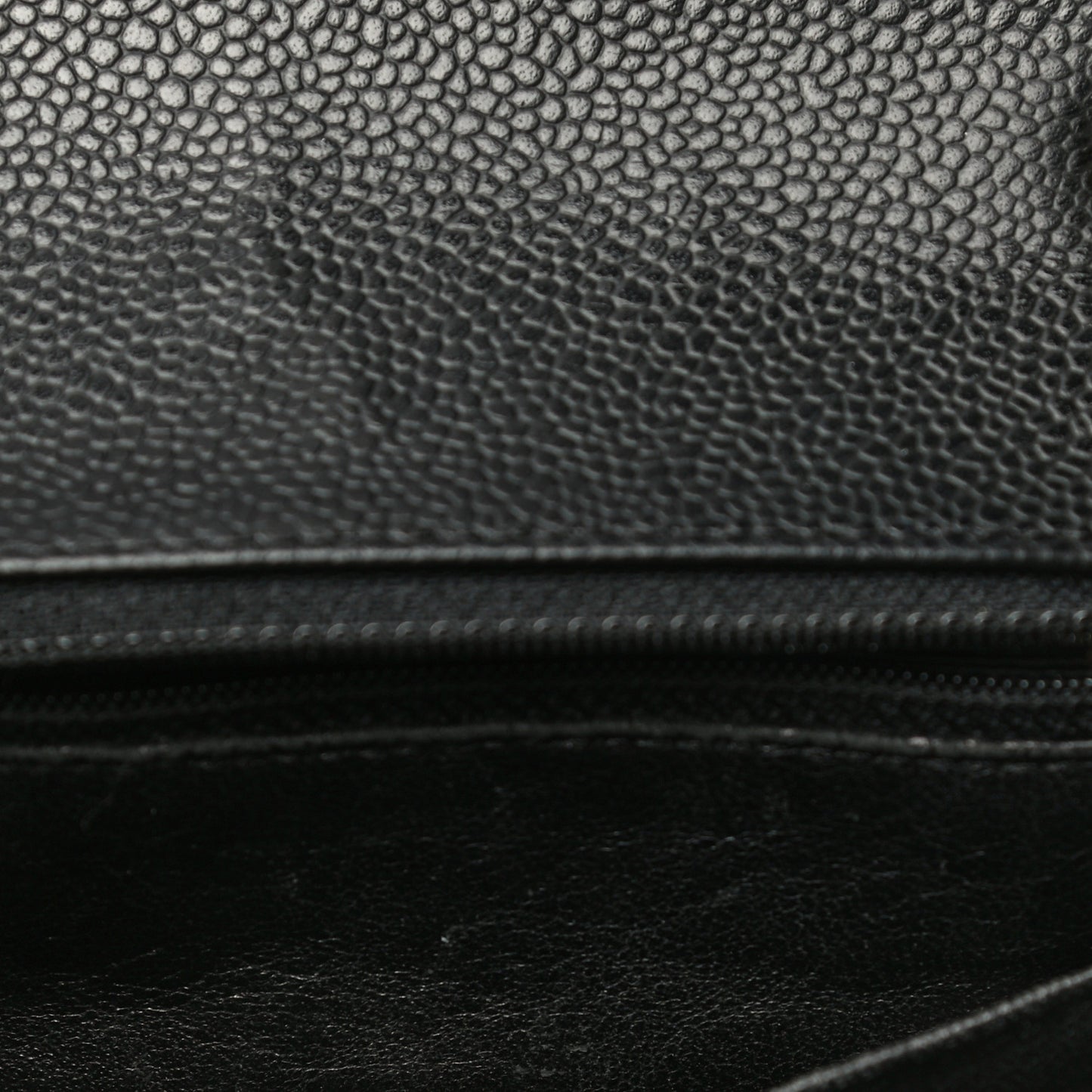 Caviar Quilted Mini Square Flap Black