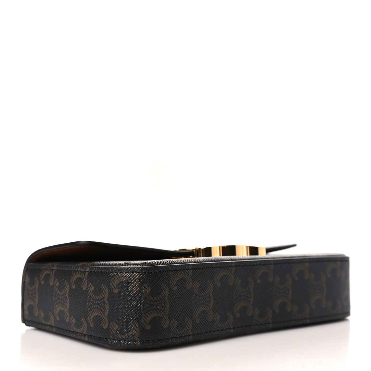 Triomphe Canvas Chain Shoulder Bag Tan