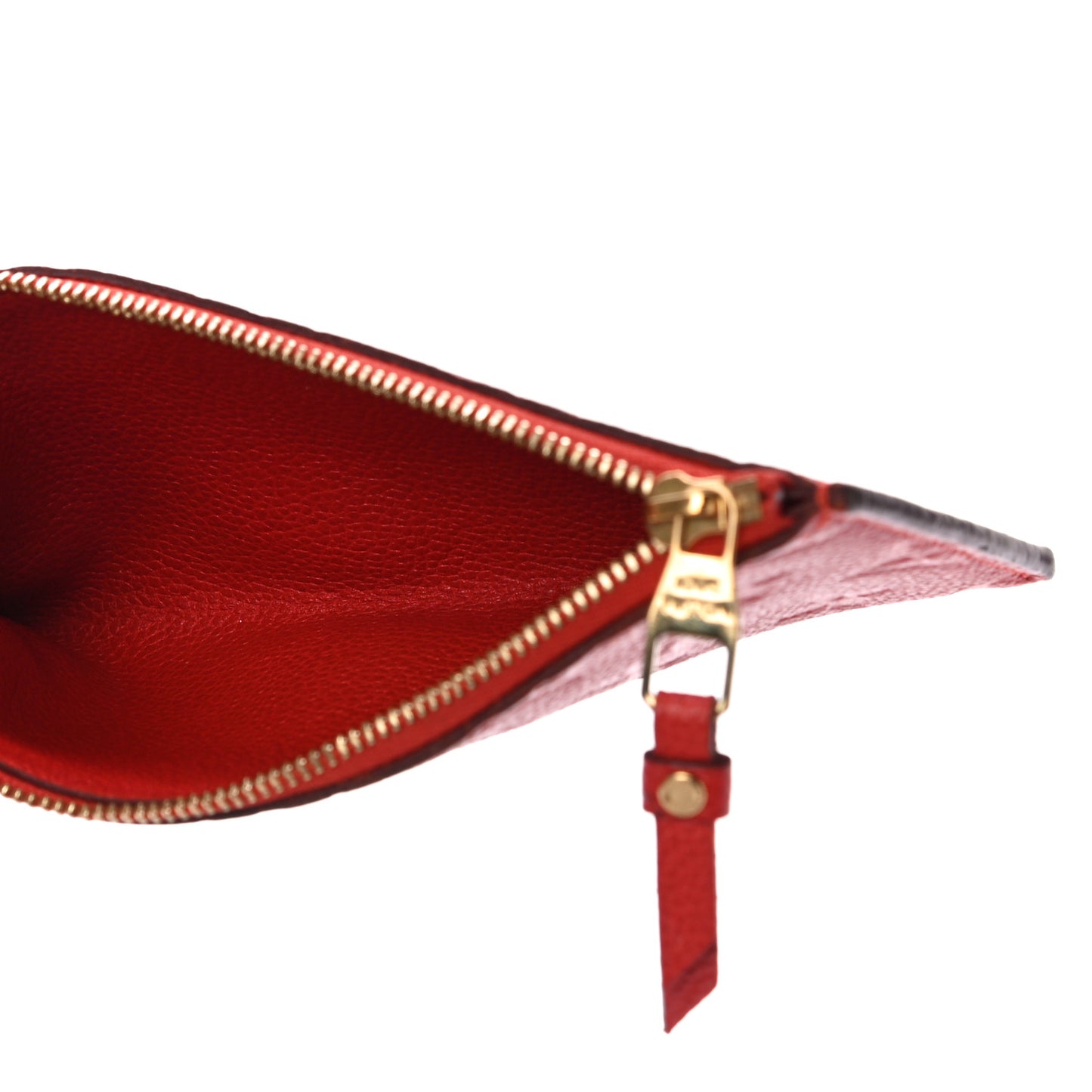 Empreinte Felicie Chain Wallet Zippered Insert Cherry