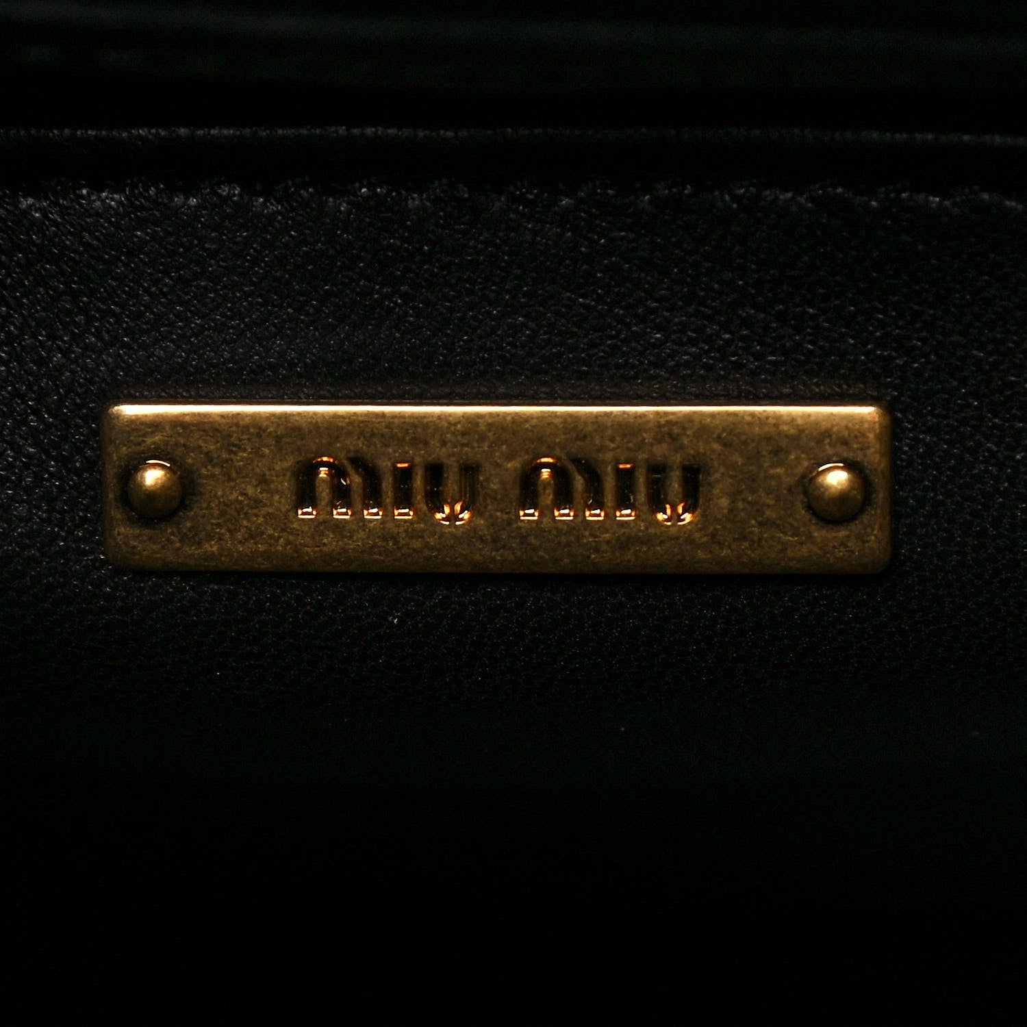 Miu Miu Goatskin Madras Click Top Handle Fuoco Black 6 of 13
