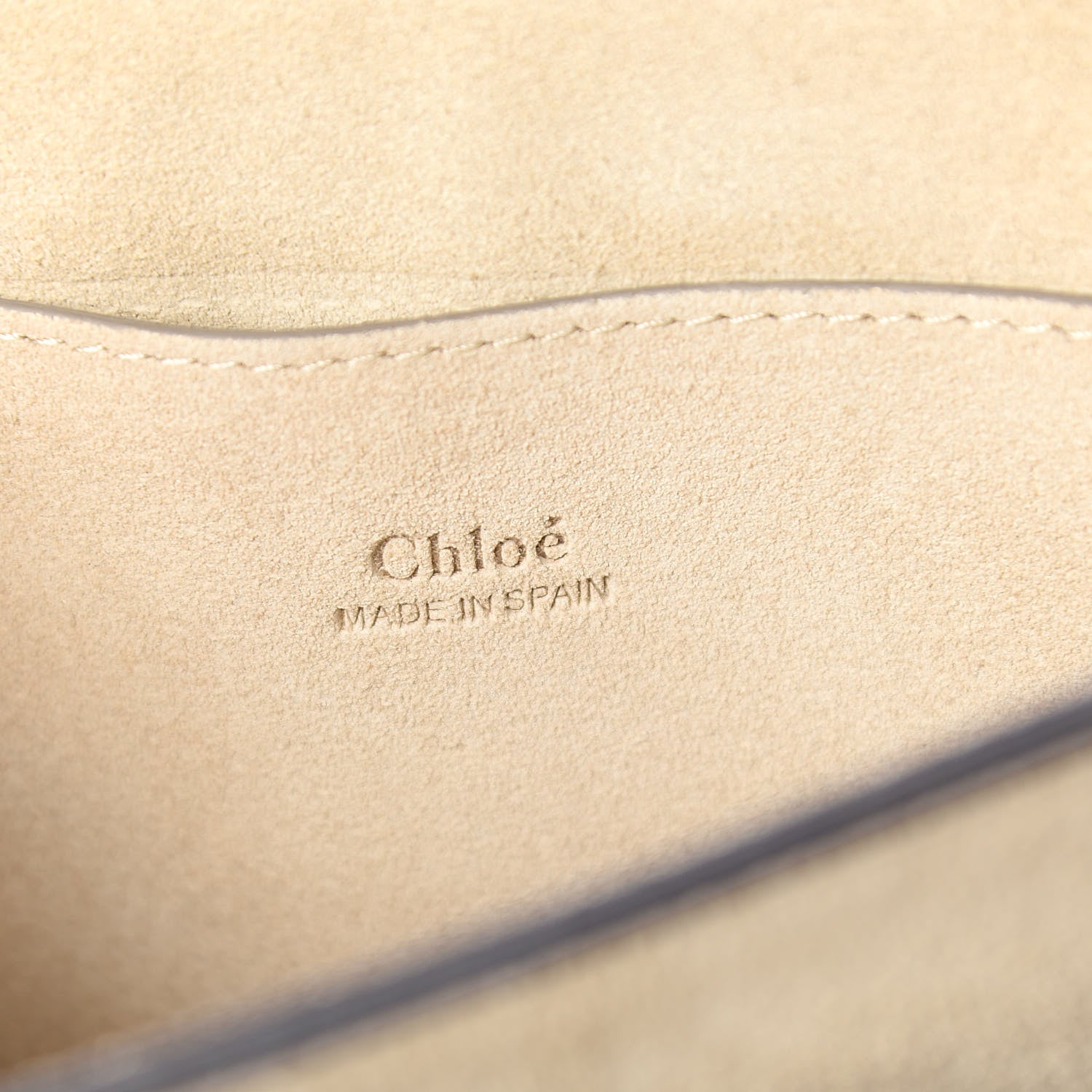 Chloe Suede Calfskin Small Faye Shoulder Bag Motty Grey 6 of 10