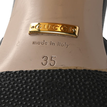 Gucci Nappa Horsebit 75mm Slide Sandals 35 Black 7 of 10