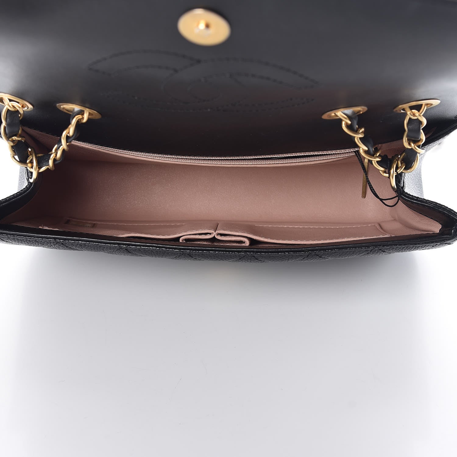 Chanel Caviar Quilted Medium CC Filigree Flap Black 5 of 9