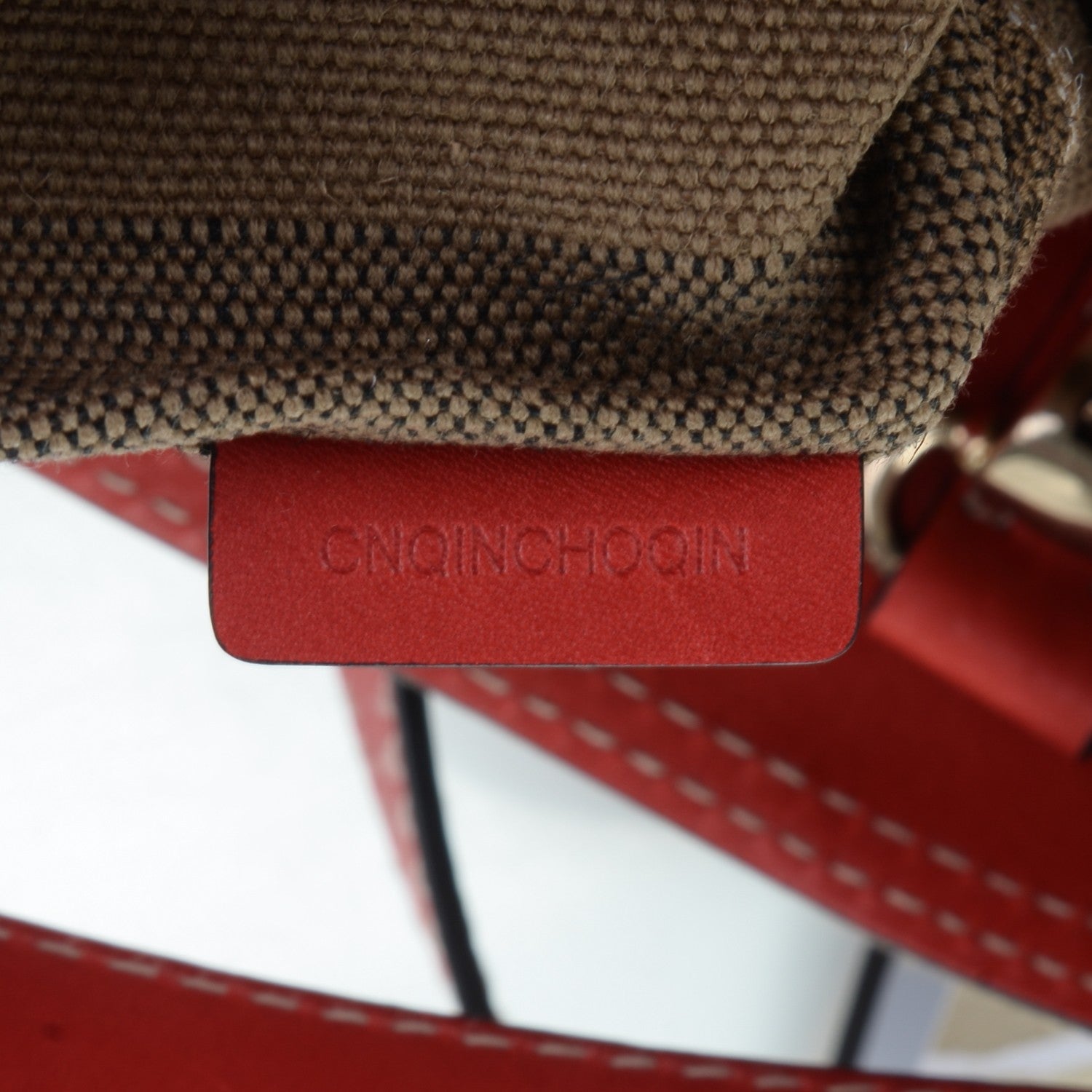 Burberry Canvas Mega Check Medium Susanna Hobo Cadmium Red 8 of 8