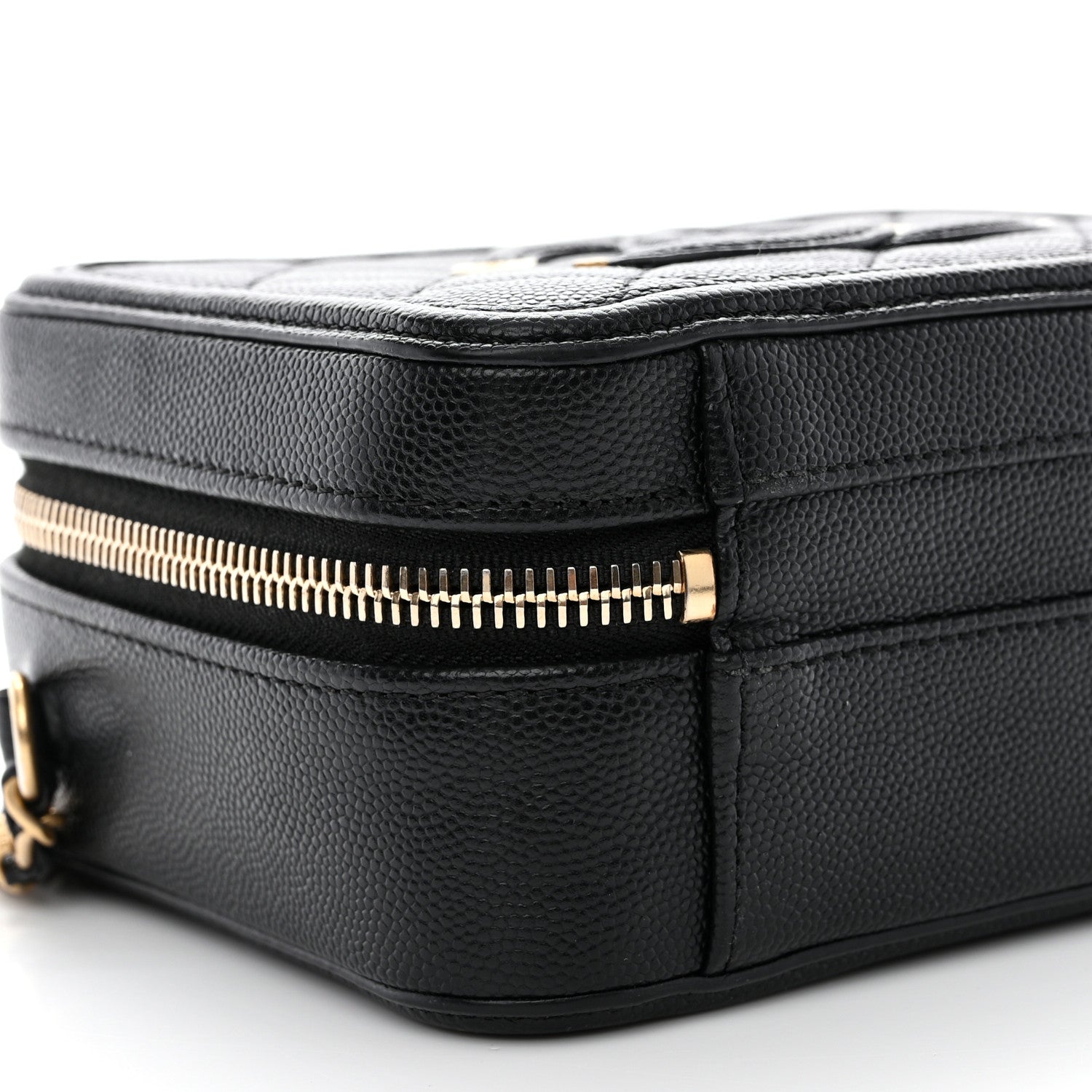 Chanel Caviar Quilted Small CC Filigree Vanity Case Black 9 of 11