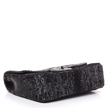 Chanel Sequin Lambskin Medium Moonlight on Water Flap Black 3 of 10