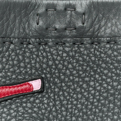 Fendi Cuoio Romano Selleria Mini Peekaboo Iconic Fit Satchel Asfalto Multicolor 11 of 13