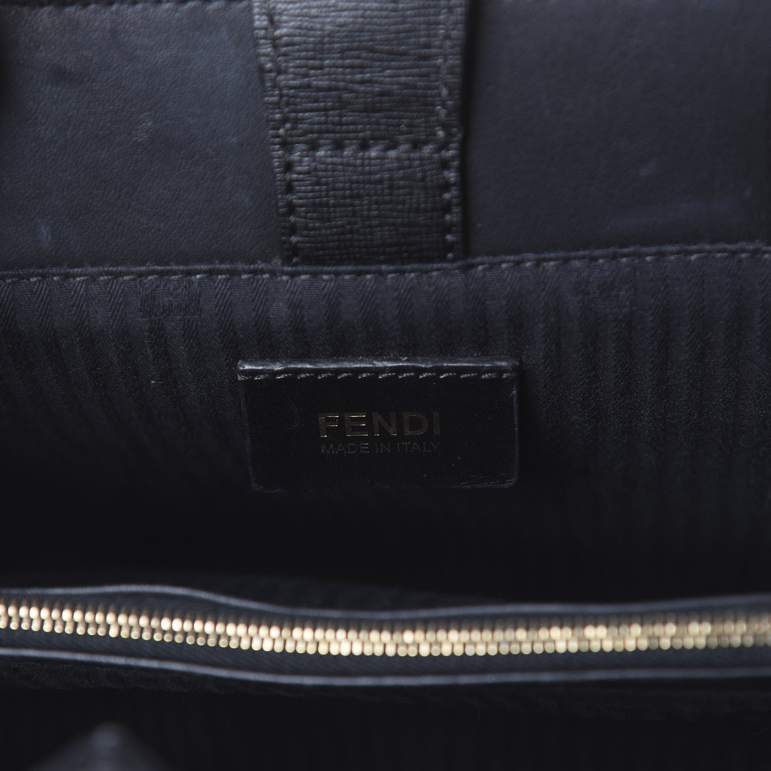 Fendi Vitello Elite Petite 2Jours Tote Black 5 of 8