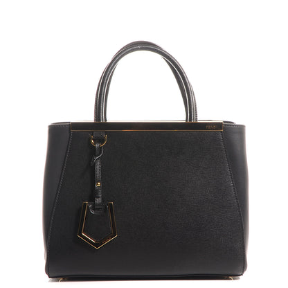 Fendi Vitello Elite Petite 2Jours Tote Black 1 of 9