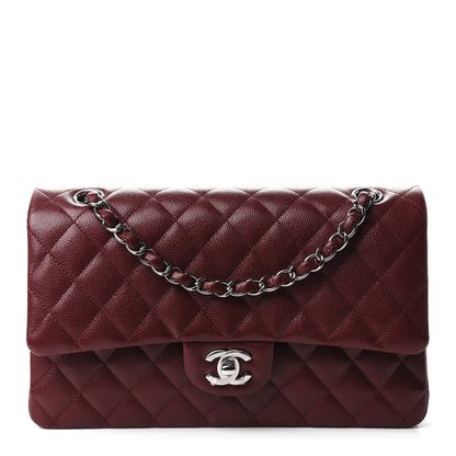Chanel Caviar Quilted Medium Double Flap Dark Red 1 of 11