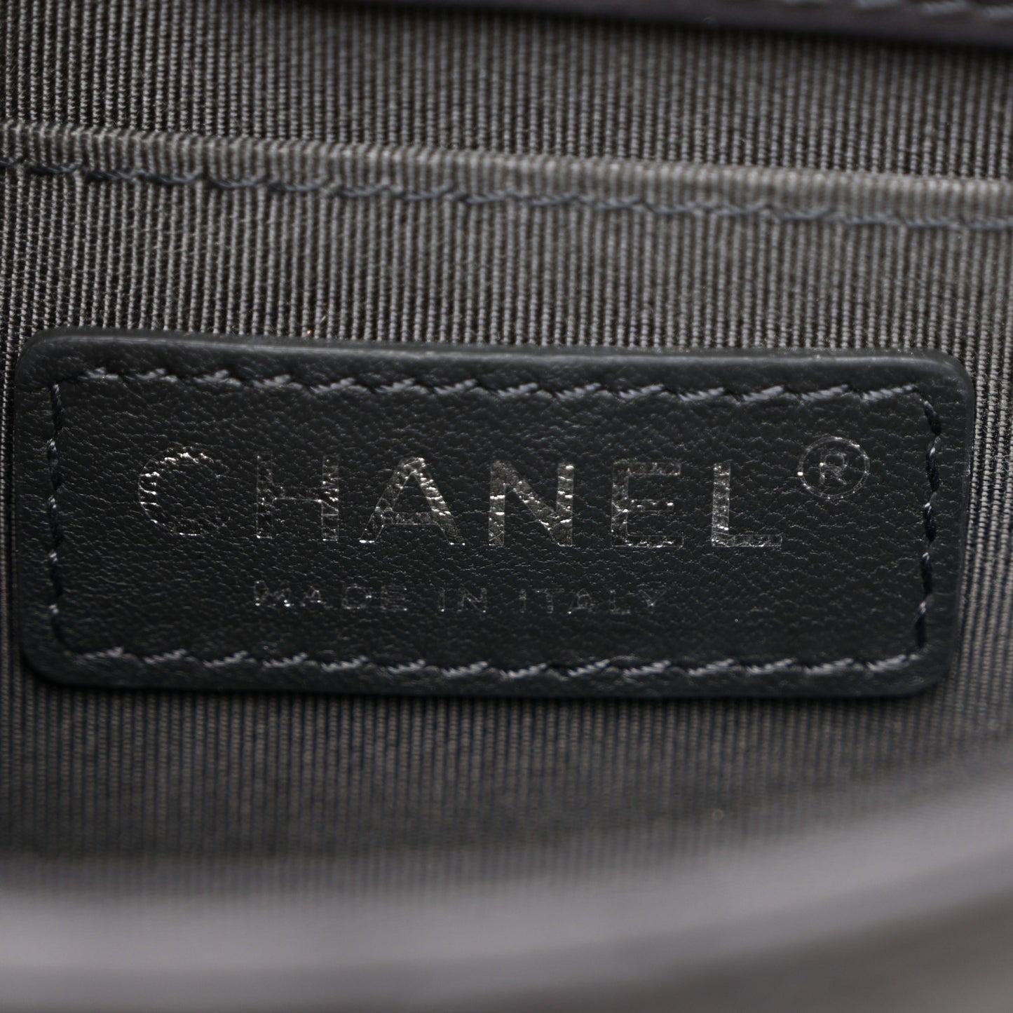 Calfskin Quilted Small Double Chained Messenger Flap Charcoal