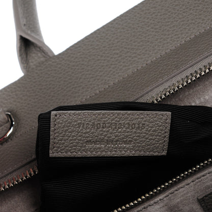Saint Laurent Grained Calfskin Small Rive Gauche Cabas Fog 6 of 7