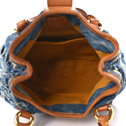 Louis Vuitton Monogram Denim Pleaty Blue 4 of 9