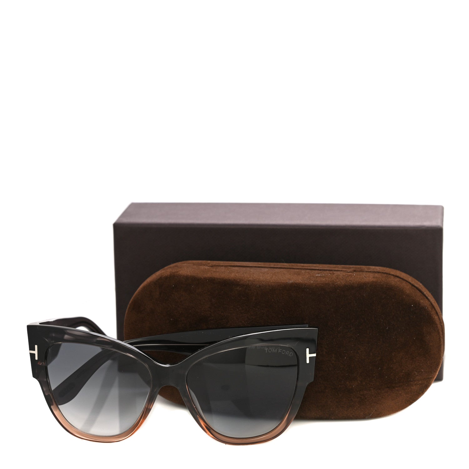 Tom Ford Anoushka Sunglasses TF371 Melange Grey Peach 7 of 7