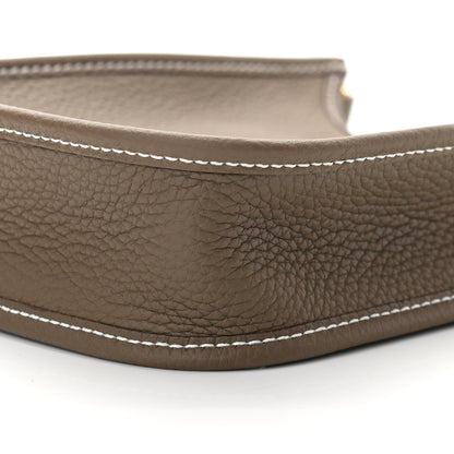 Hermes Taurillon Clemence Amazone Evelyne TPM Etoupe Bleu Indigo 9 of 9