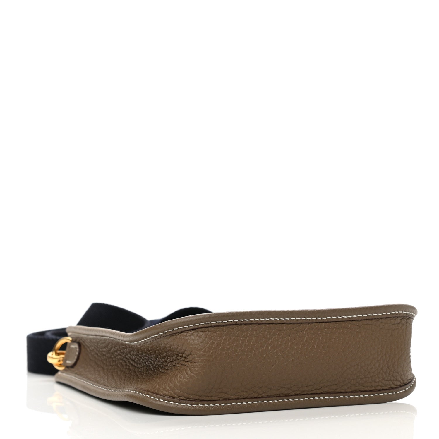 Hermes Taurillon Clemence Amazone Evelyne TPM Etoupe Bleu Indigo 4 of 11