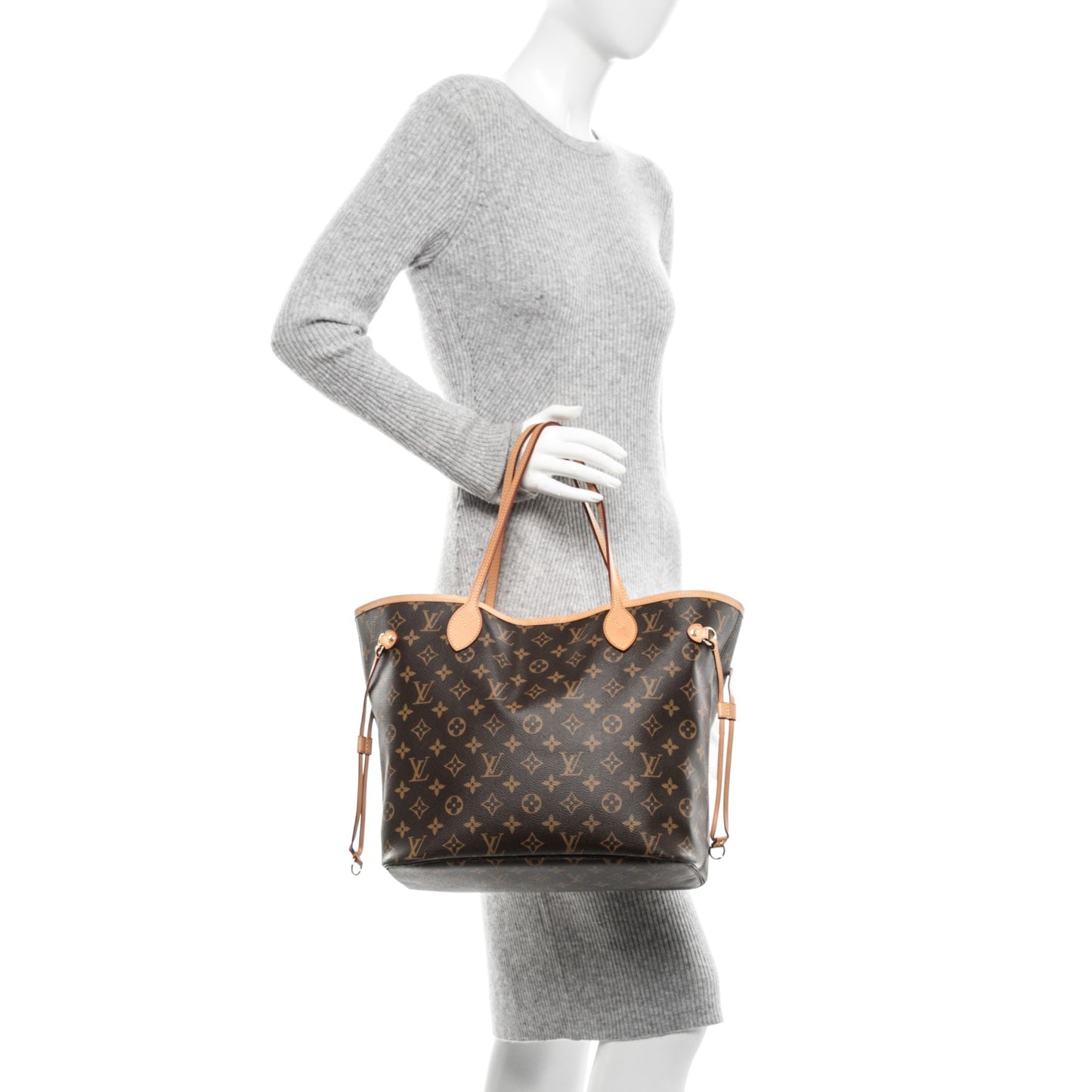 Monogram Neo Neverfull MM Rose Ballerine