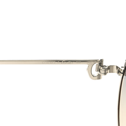 Cartier Premiere De Cartier Round Sunglasses CT0156S Blue Silver 5 of 7