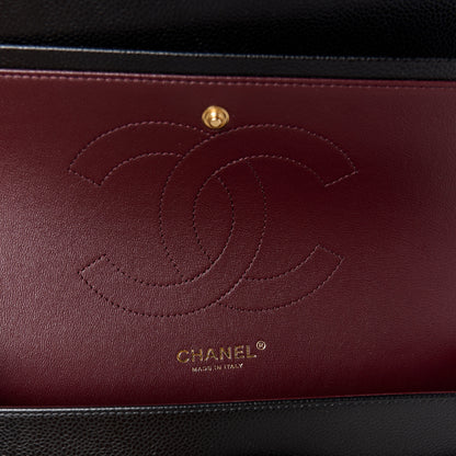 Chanel Caviar Quilted Jumbo Double Flap Black 6 of 12