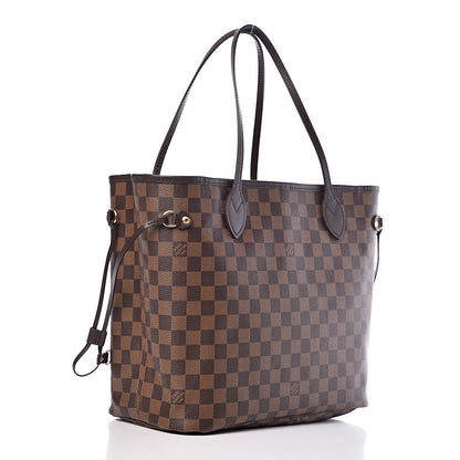 Louis Vuitton Damier Ebene Neo Neverfull MM Rose Ballerine 4 of 12