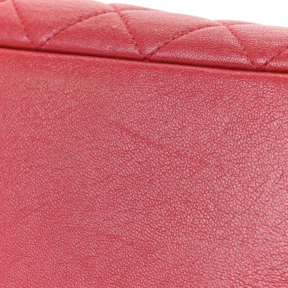 Chanel Shiny Sheepskin Quilted Medium Shopping Tote Red 12 of 17
