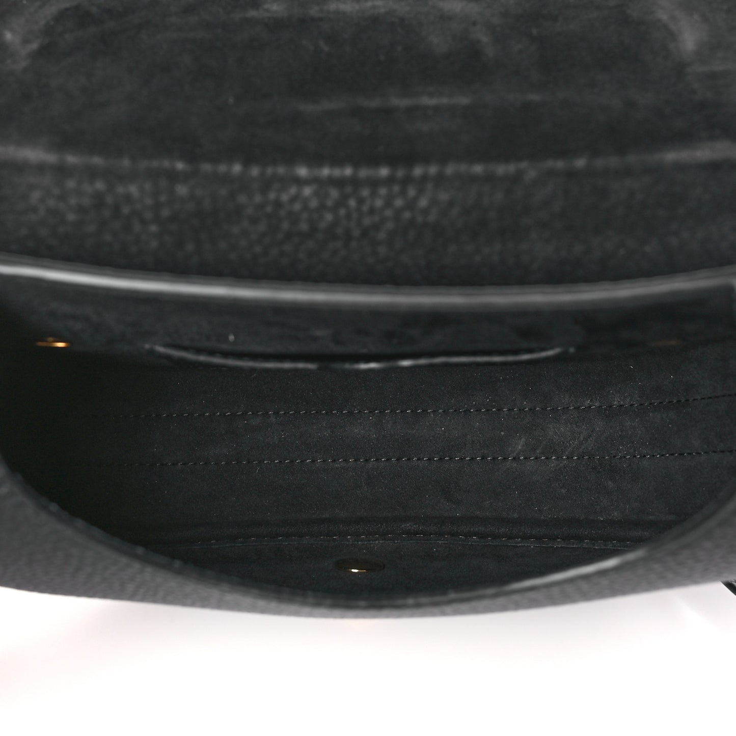 Grained Calfskin Medium Bobby Flap Black