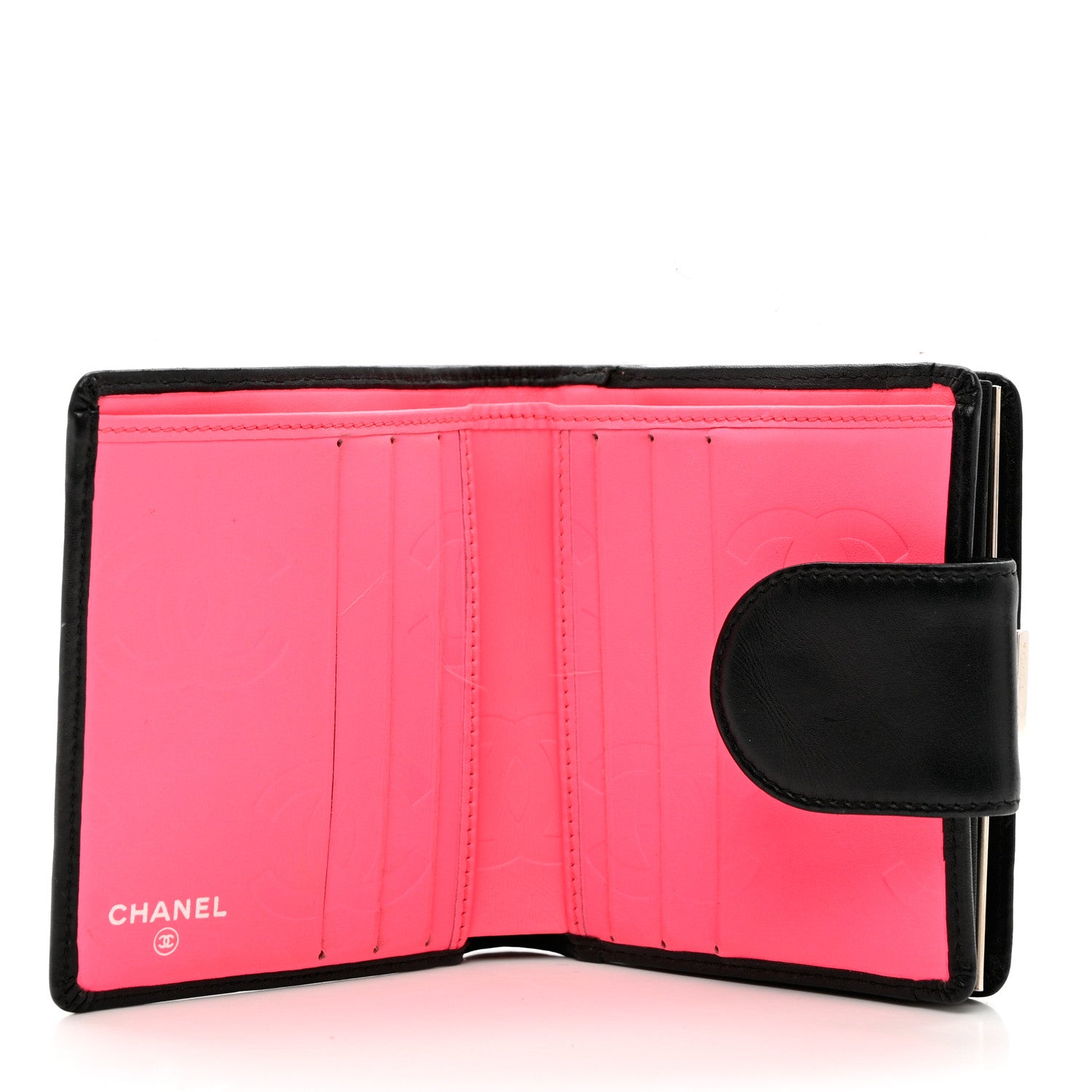Chanel Calfskin Quilted Cambon Bi-Fold Wallet Black 5 of 9