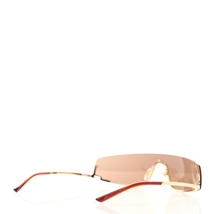 Gucci Metal Mask Shaped Frame Sunglasses GG1561S Brown 4 of 8