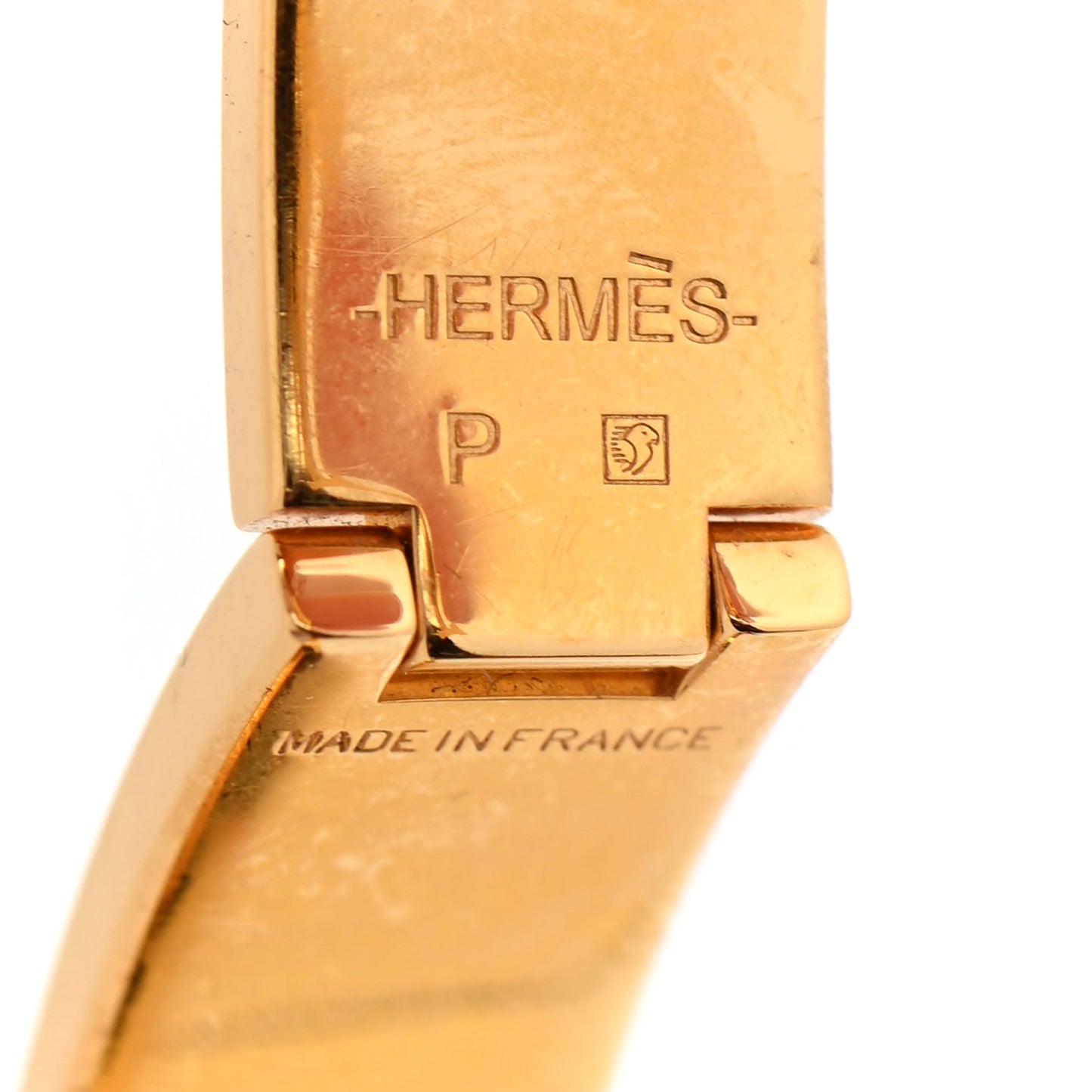 Enamel Narrow Clic Clac H Bracelet PM White