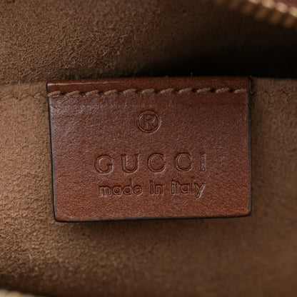 Gucci GG Supreme Monogram Cuoio Toscano Mini Chain Shoulder Bag Beige Ebony Cuir 6 of 11