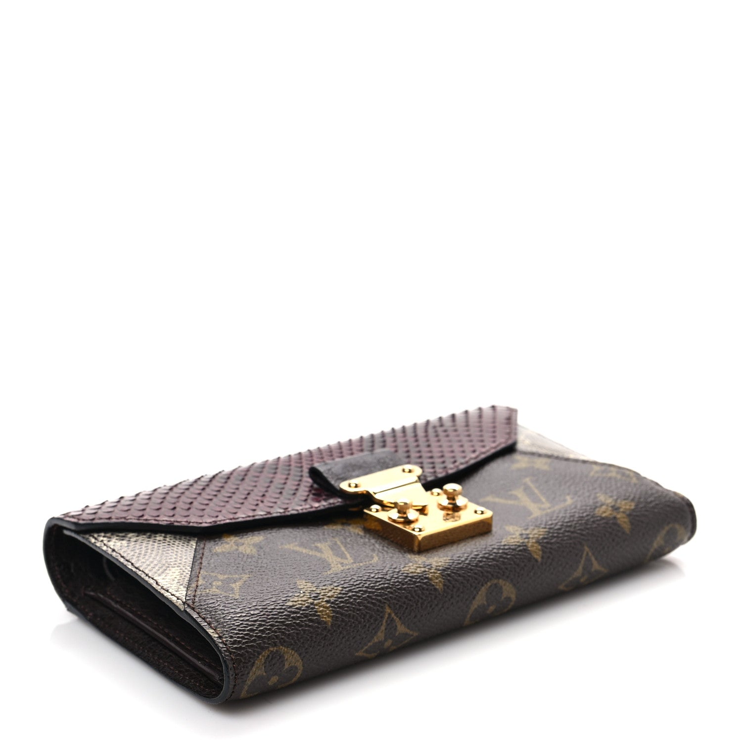 Louis Vuitton Monogram Python Ostrich Lizard Majestueux Wallet 4 of 7