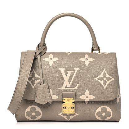 Louis Vuitton Empreinte Monogram Giant Madeleine MM Dove Grey Beige 1 of 10