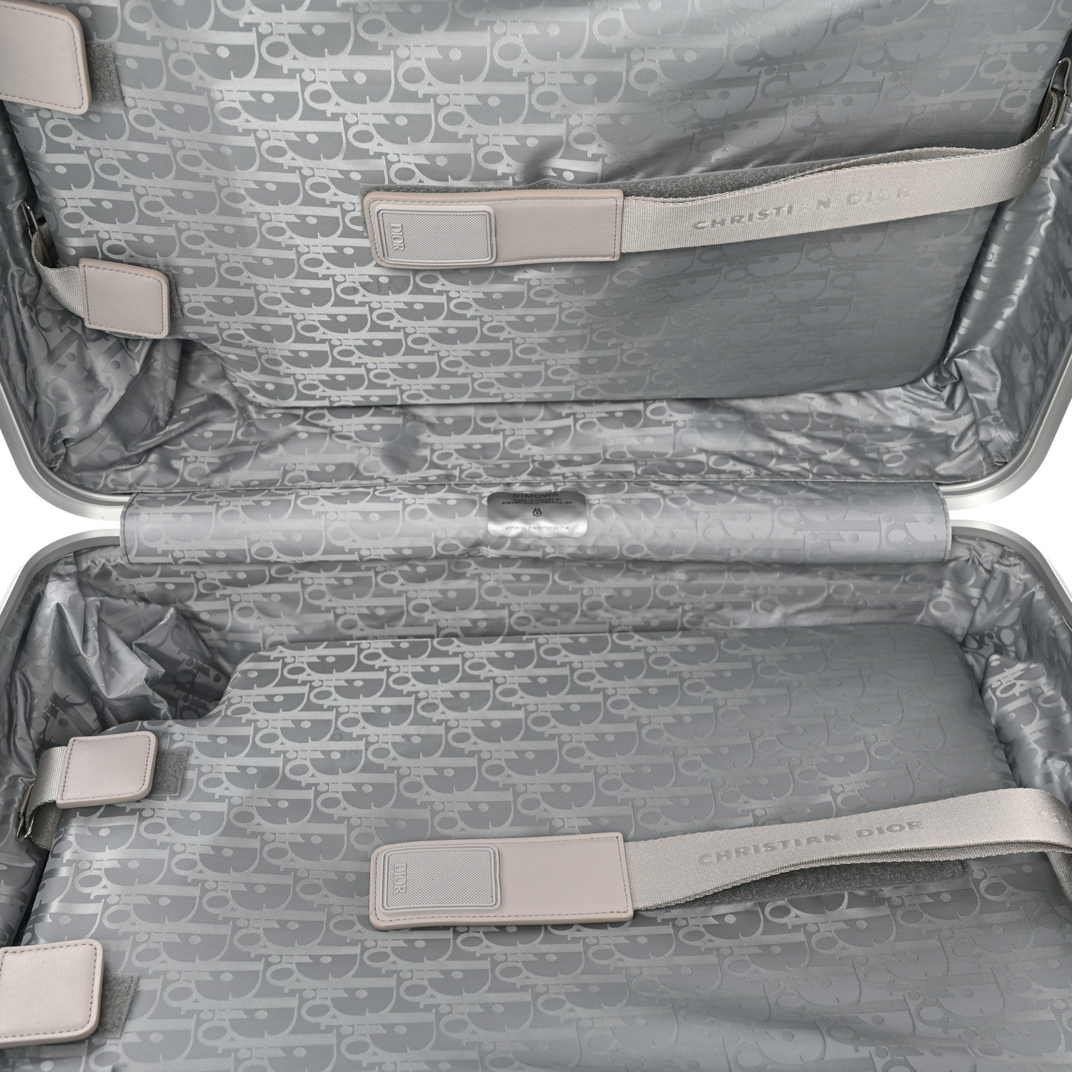 Christian Dior X RIMOWA Aluminum Gradient Cabin Luggage Blue Multi 4 of 10