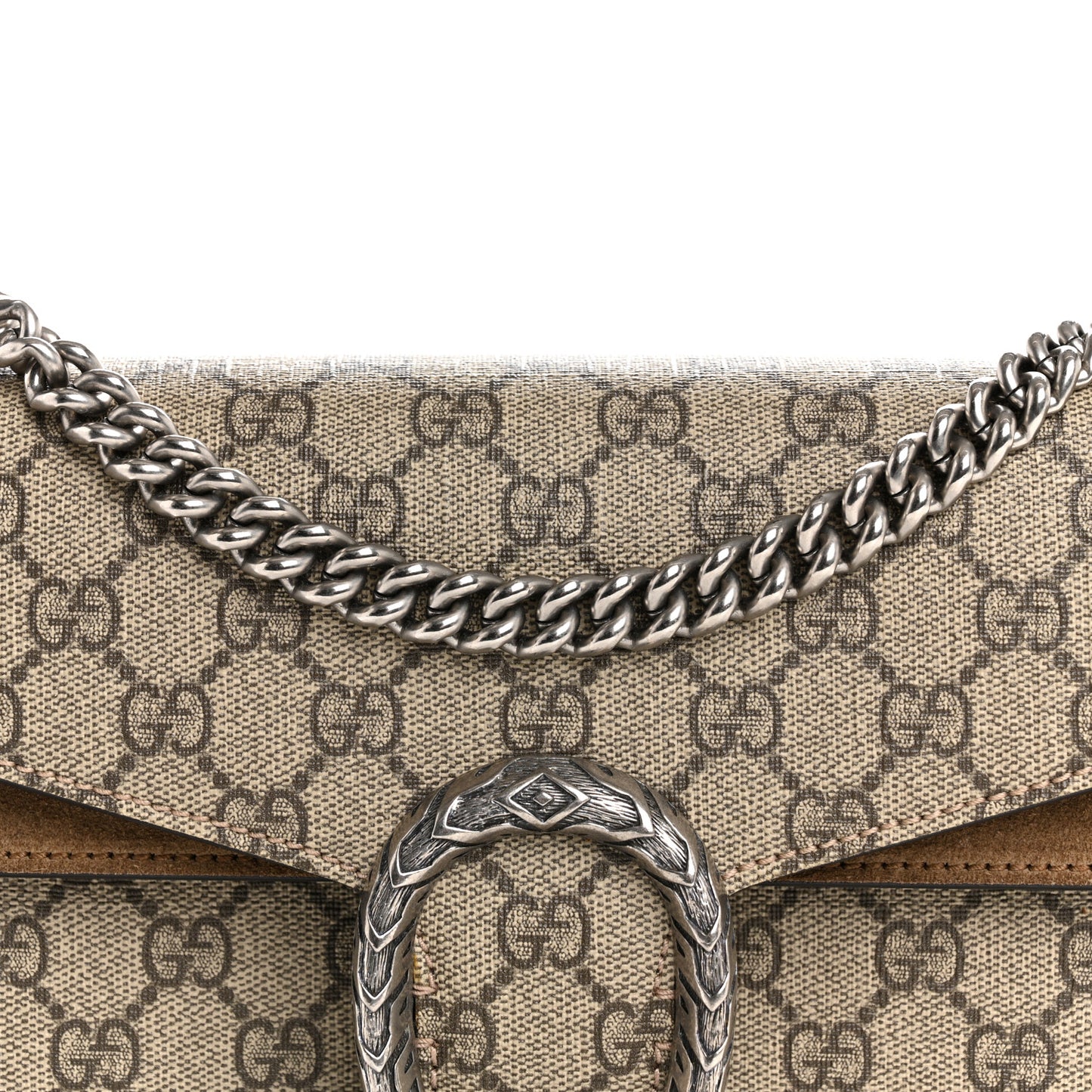 GG Supreme Monogram Small Dionysus Shoulder Bag Taupe