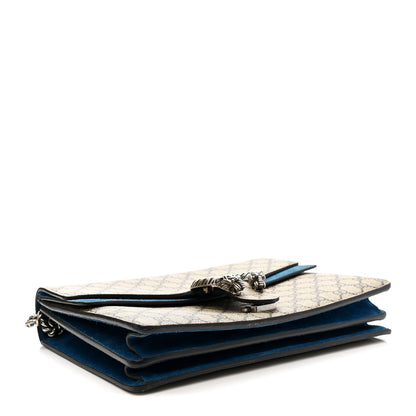 Gucci GG Supreme Monogram Medium Dionysus Shoulder Bag Blue 4 of 19