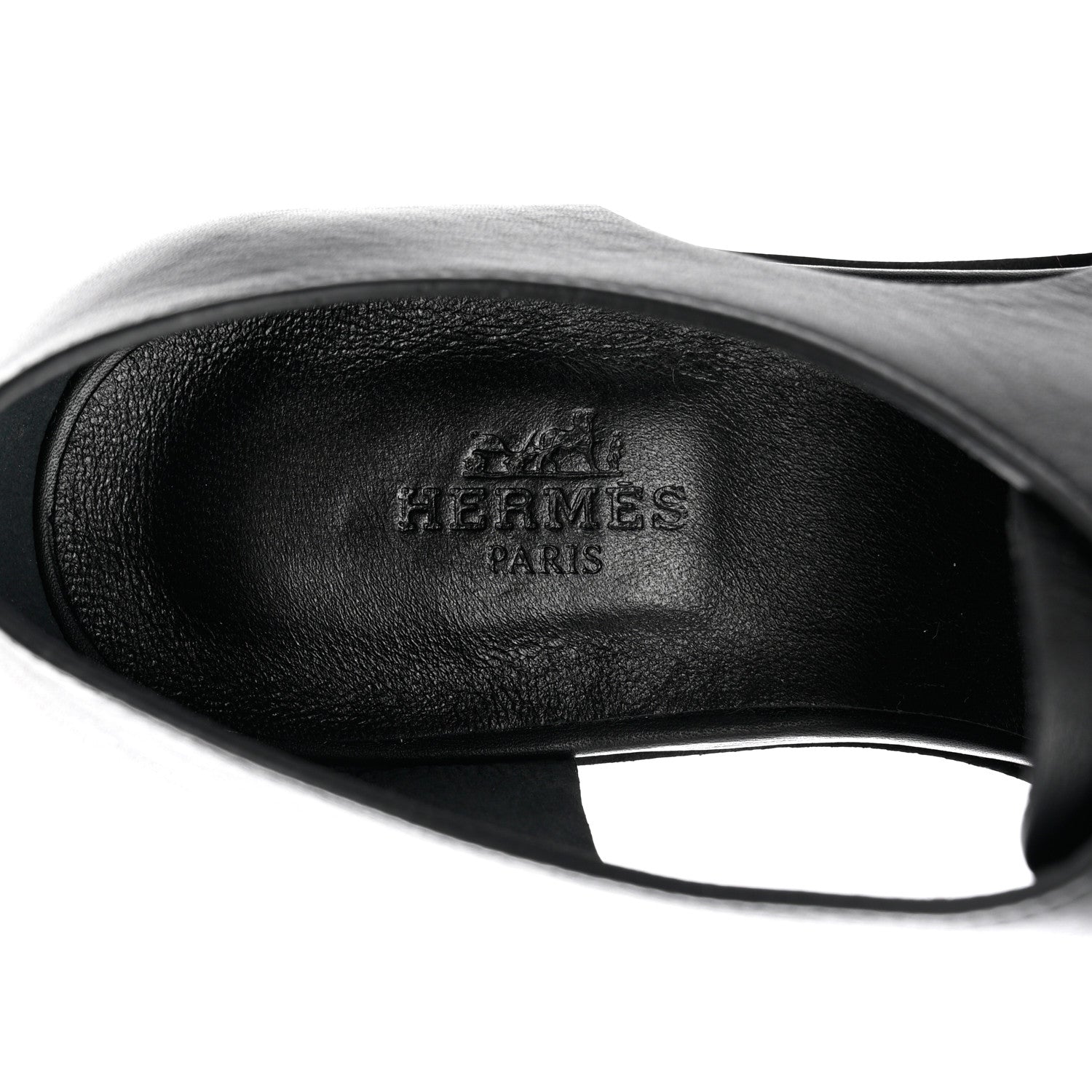Hermes Calfskin Epoca Oxford 36 Black 8 of 10