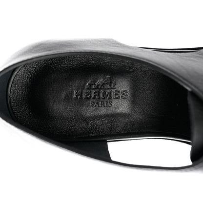Hermes Calfskin Epoca Oxford 36 Black 8 of 10