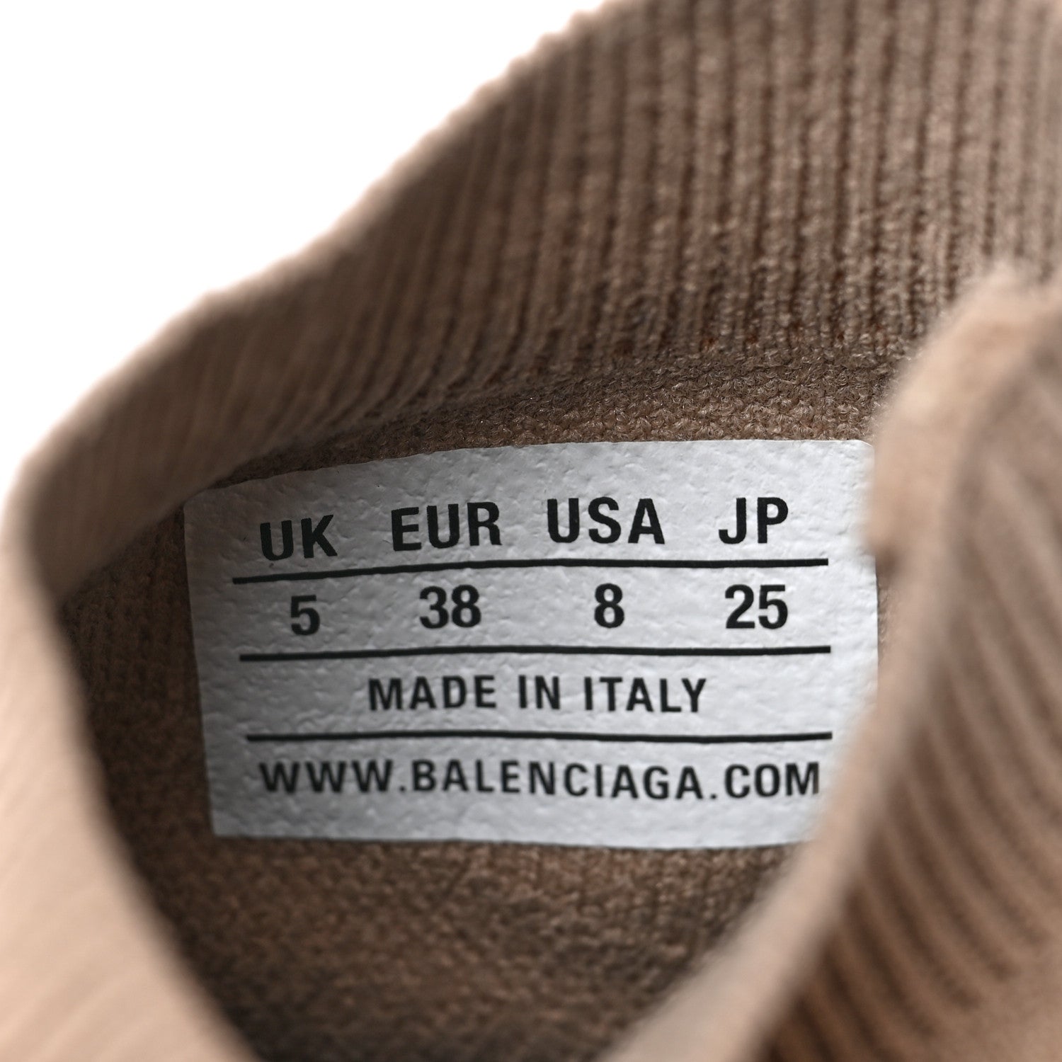 Balenciaga Technical 3D Recycled Knit Womens Speed 2.0 Sneakers 38 Monocolor Beige 10 of 10