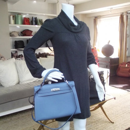 Hermes Epsom Kelly 32 Blue Jean 2 of 9
