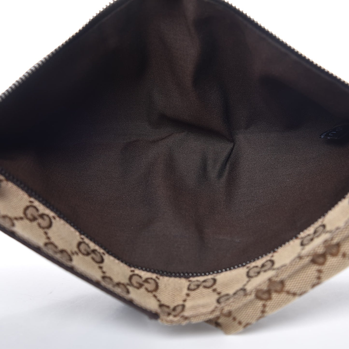 Monogram Web Belt Bag Dark Brown