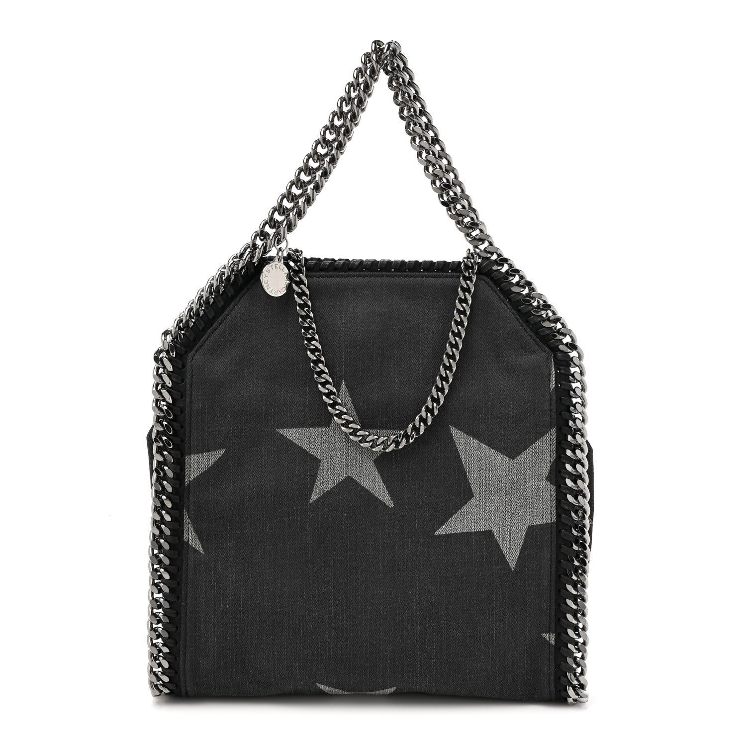 Stella McCartney Denim Star Mini Falabella Tote Black 1 of 9