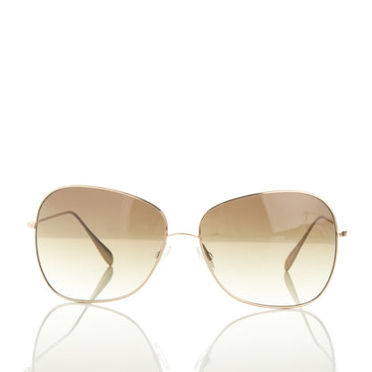 Oliver Peoples Titanium Elsie Aviator Sunglasses Gold 2 of 8