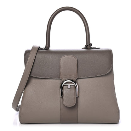 Delvaux Grained Calfskin MM Brillant Satchel Camaieux Tourterelle 1 of 5