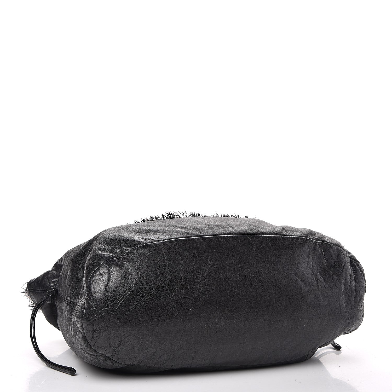 Chanel Tweed Lambskin Drawstring Tweedy Tote Black 4 of 9