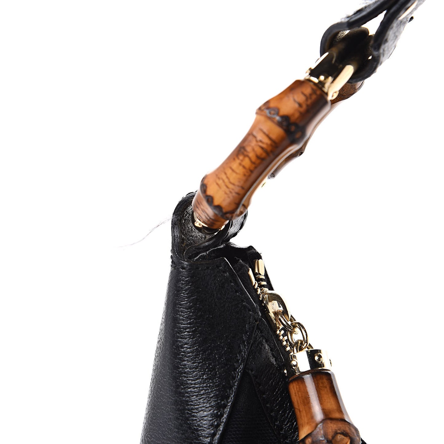 Monogram Bamboo Ring Hobo Black